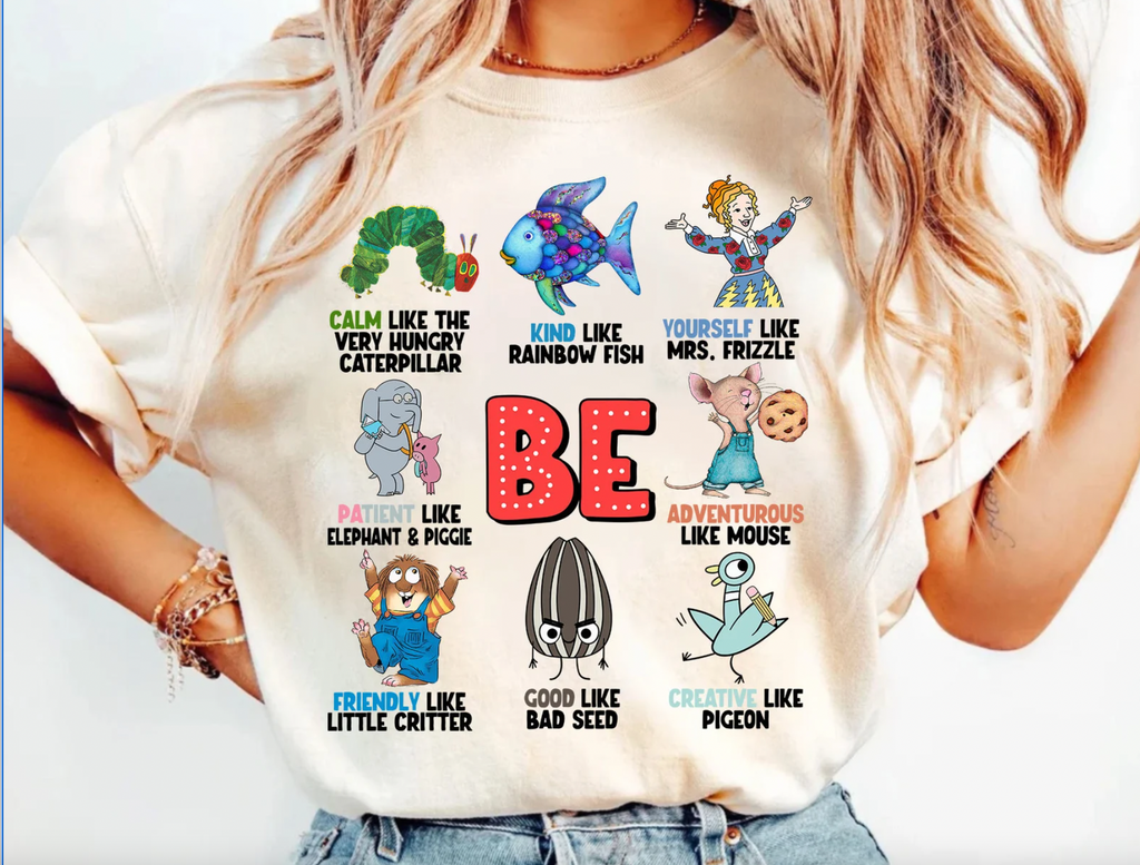 Be Like Books Graphic Tee