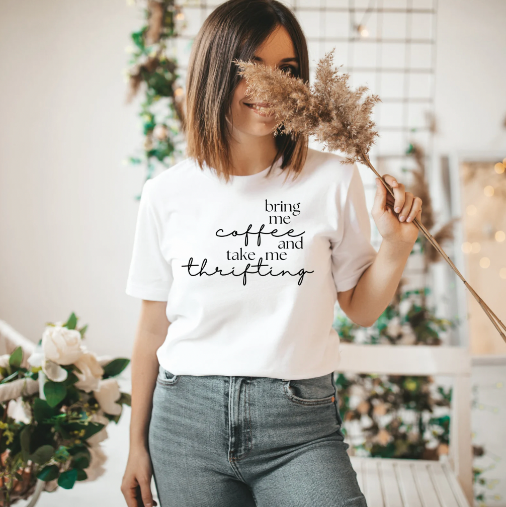 Bring me coffee and take me thrifting Graphic Tee