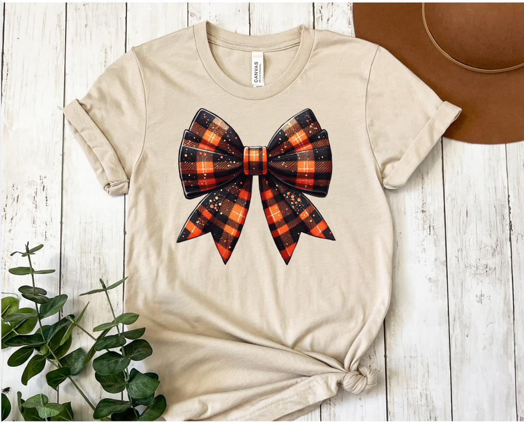 **DEAL** Large Fall Bow Graphic Tee