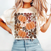 Boho Floral Pumpkins Graphic Tee or Pullover