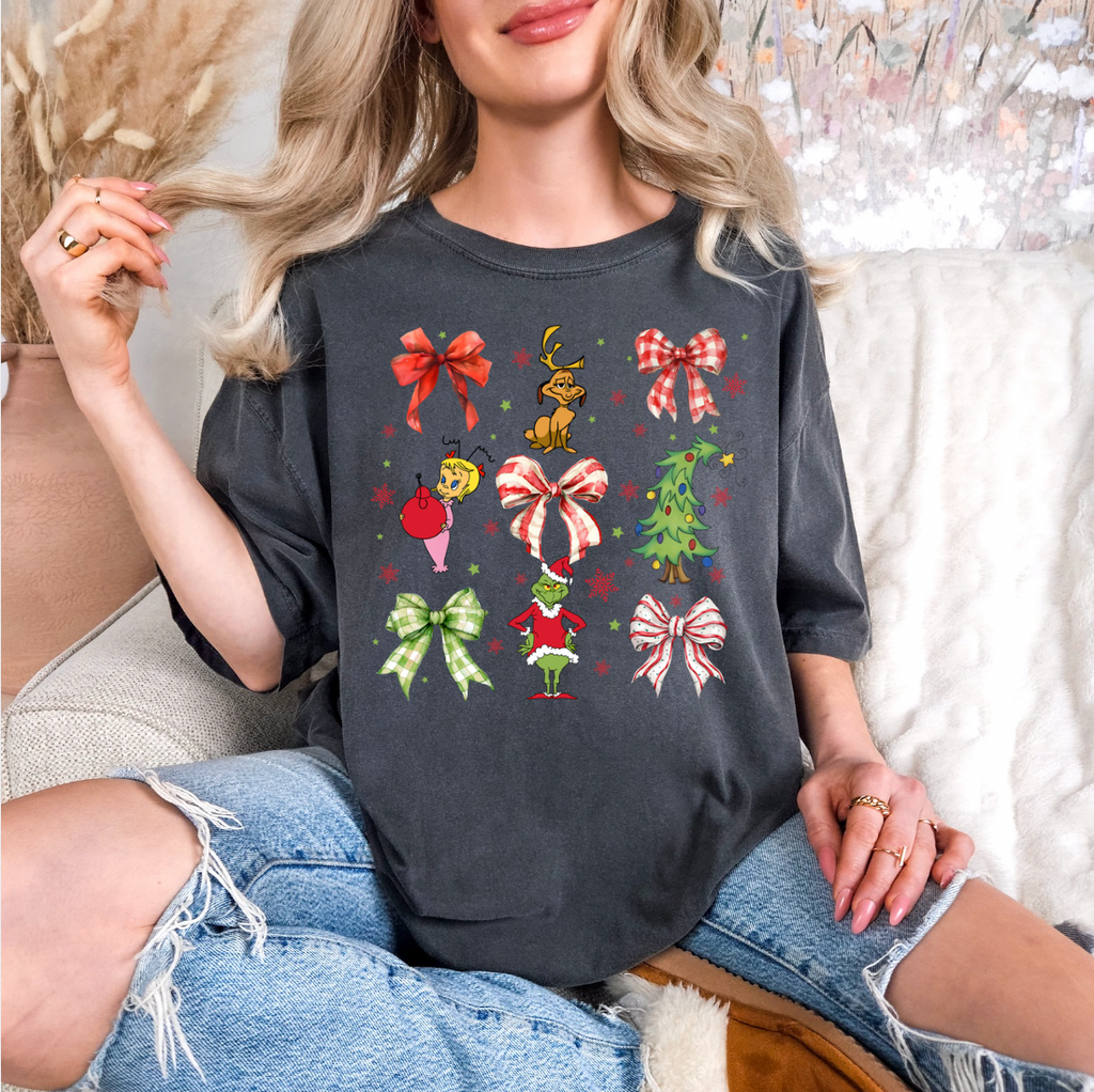 Cute Christmas Coquette Graphic Tee