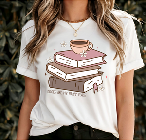 Books Are My Happy Place Graphic Tee