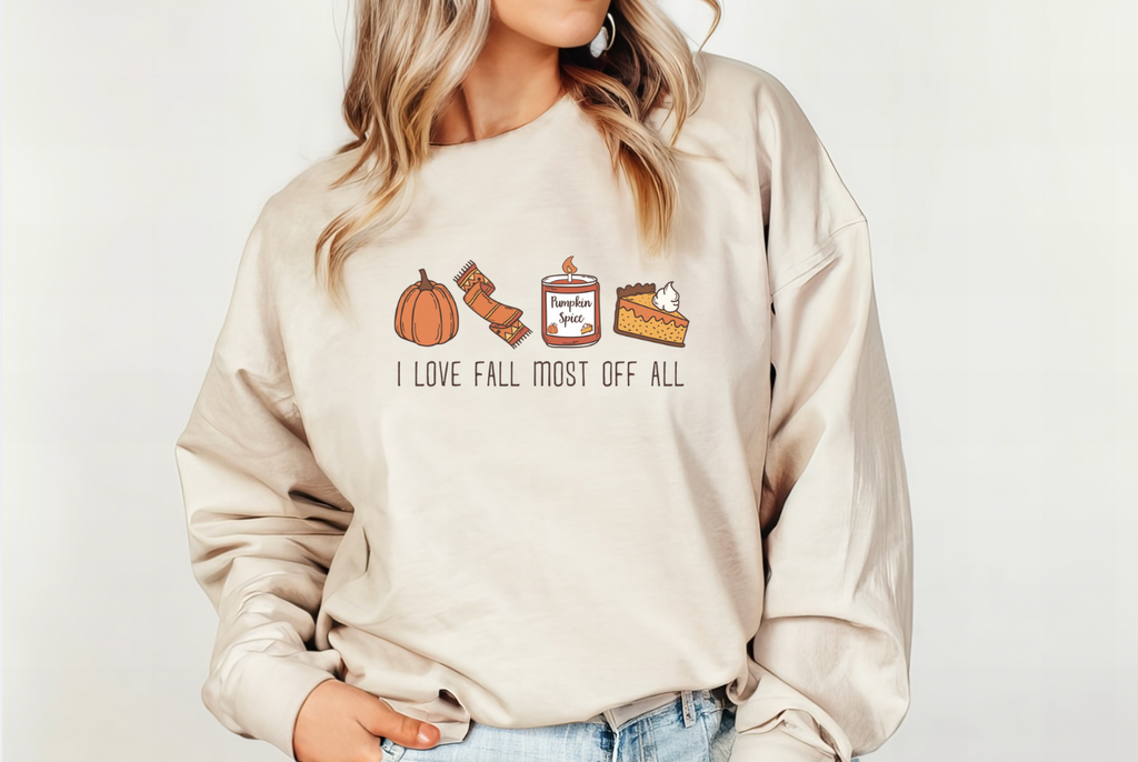 I Love Fall Most Of All Tee or Pullover