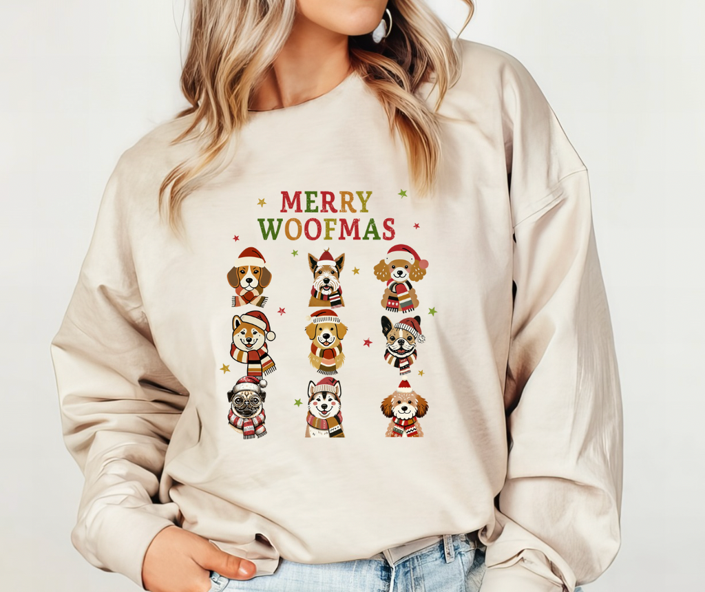 Merry Woofmas Graphic Tee or Pullover