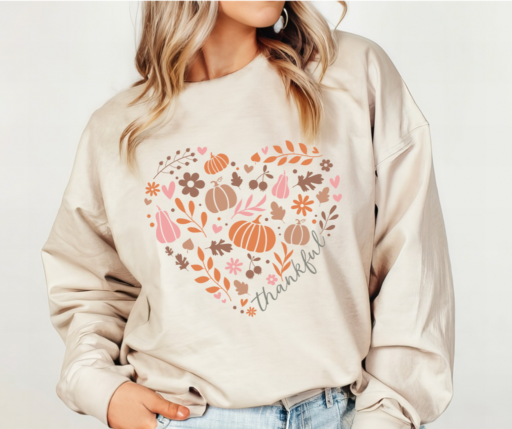 Thankful Heart Graphic Tee or Pullover