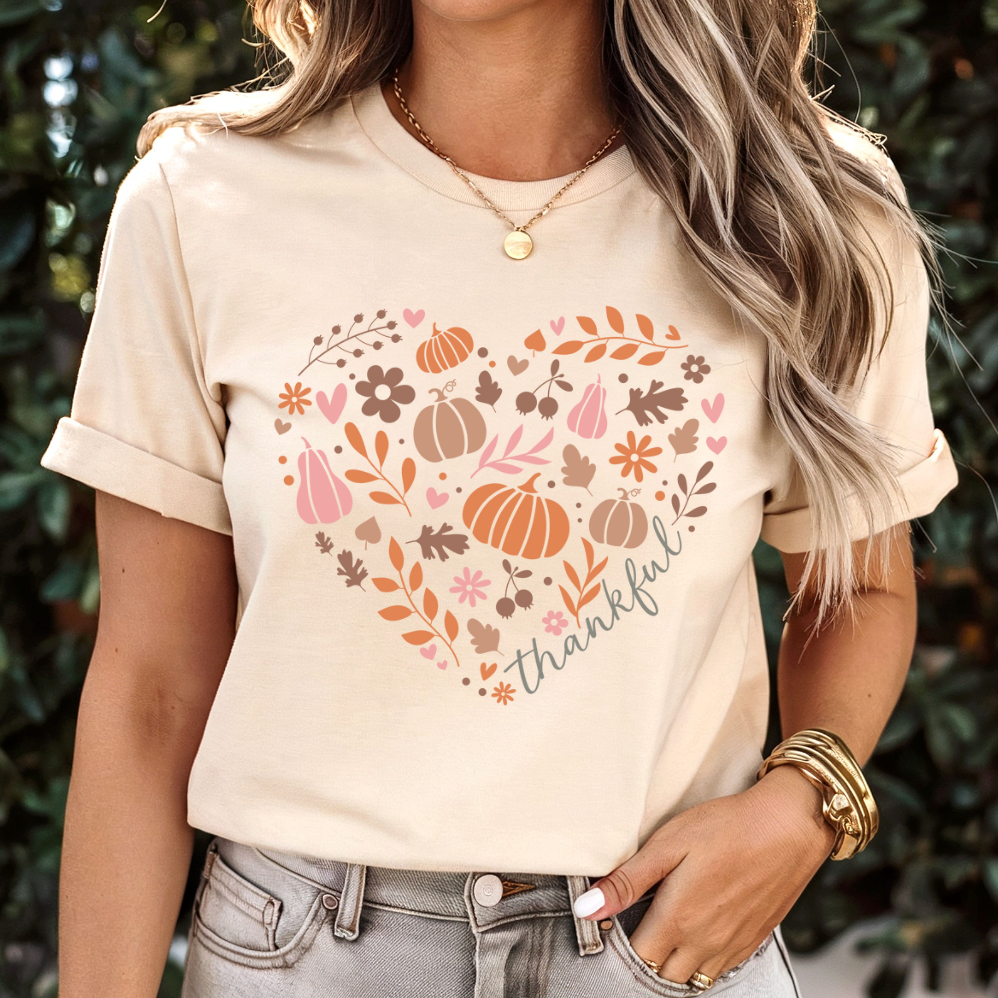 Thankful Heart Graphic Tee or Pullover