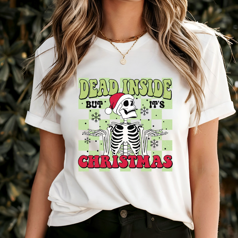 Dead Inside But It's Christmas Graphic Tee or Pullover