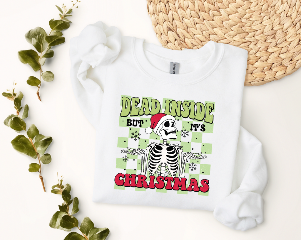 Dead Inside But It's Christmas Graphic Tee or Pullover