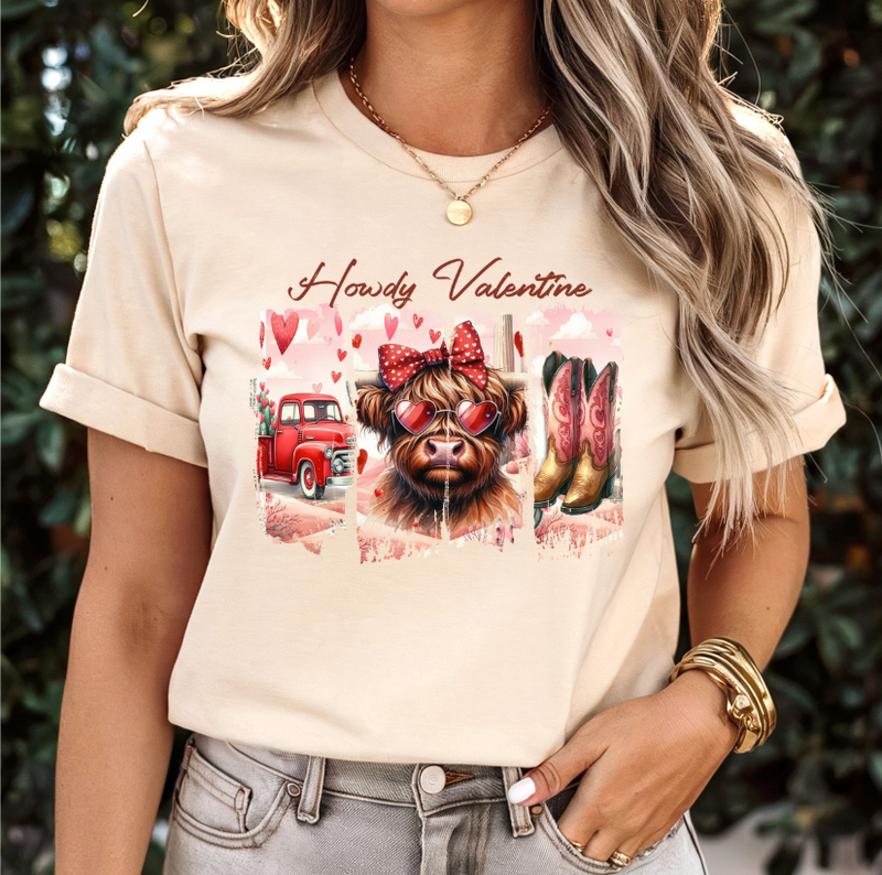 Howdy Valentine Tee or Pullover