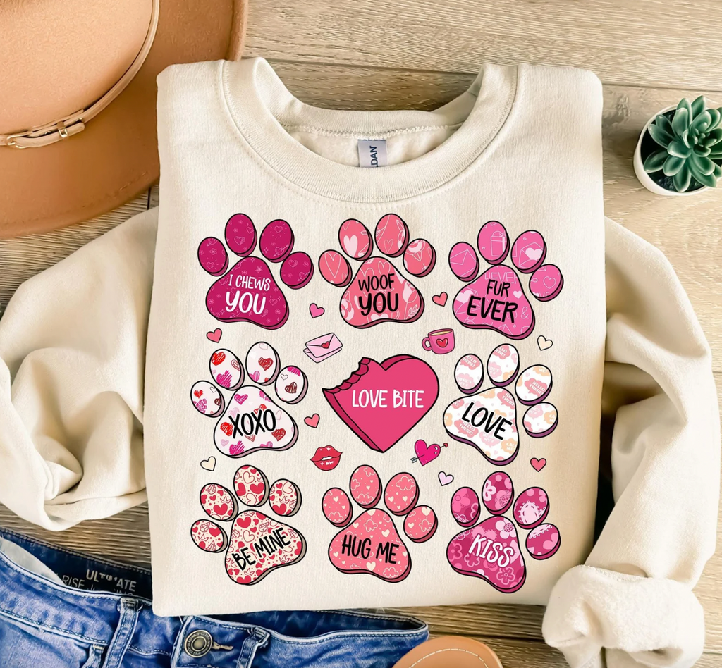 Dog Valentine Graphic Tee or Pullover