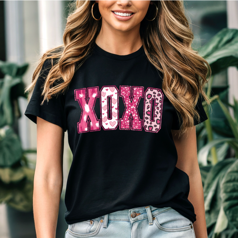 Pink XOXO Graphic Tee or Pullover