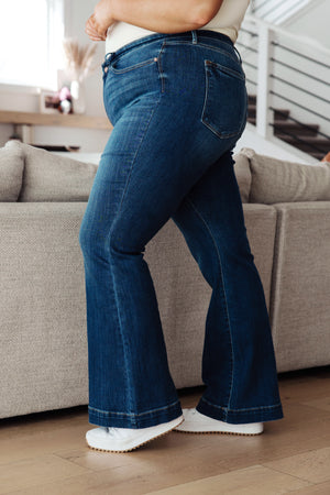 Judy Blue High Rise Trouser Flare Jeans