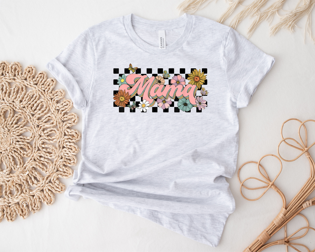 Checkered Mama Graphic Tee