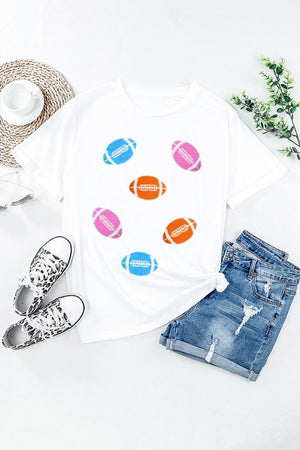 Let's Play Football Short Sleeve Top (Pink Label)