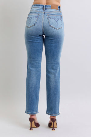 Judy Blue Thermal Straight Jeans