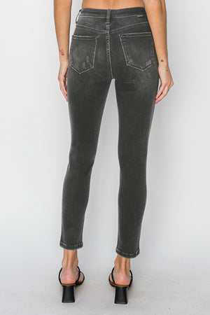 Risen Size High Rise Ankle Skinny Jeans