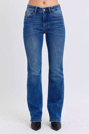 Judy Blue Mid Rise Bootcut Jeans with Thermal Lining