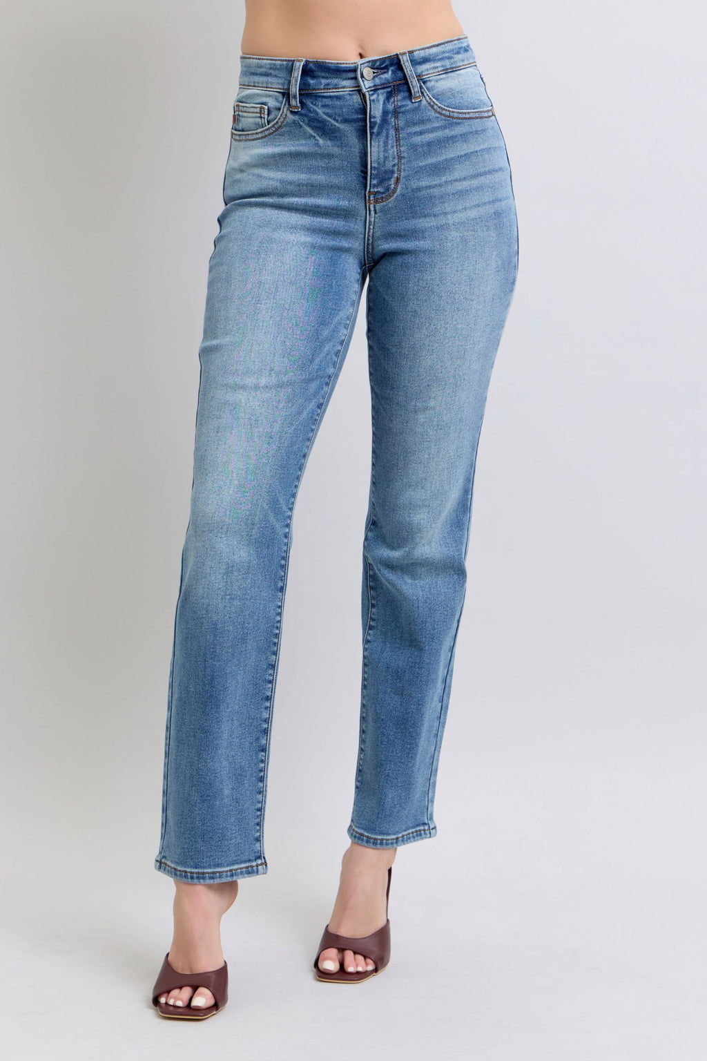 Judy Blue Thermal Straight Jeans