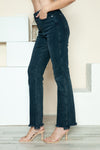 Judy Blue Button Fly Dark Wash Straight Jeans