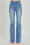 Risen High Rise Button Fly Bootcut Jeans