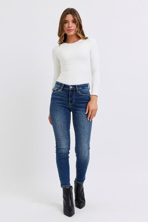 Judy Blue Mid Rise Skinny Jeans