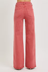 Risen High Rise Tummy Control Wide Leg Jeans