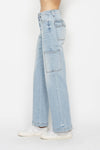 Judy Blue High Rise Straight Cargo Jeans