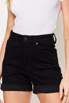 Judy Blue One Good Reason Tummy Control Cuffed Denim Shorts