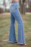 Judy Blue Raw Hem High Rise Bootcut Jeans