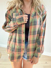 Fall Nights Flannel Plaid Top (Multiple Colors) (Pink Label)