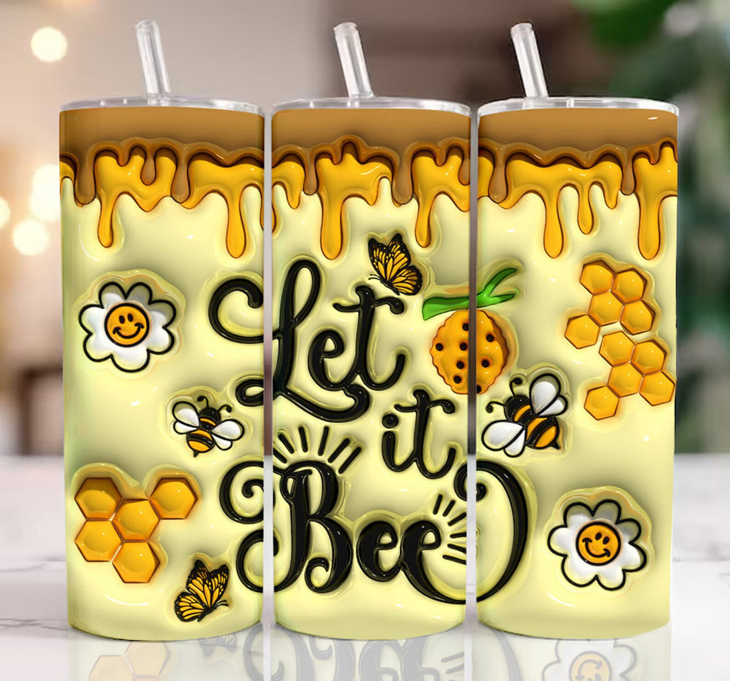 Let It Bee 20oz Skinny Tumbler