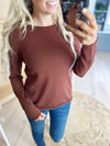 Cool and Calm Sweater in Dark Brown (SALE)