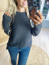 Pick Up And Go Sweater in Charcoal