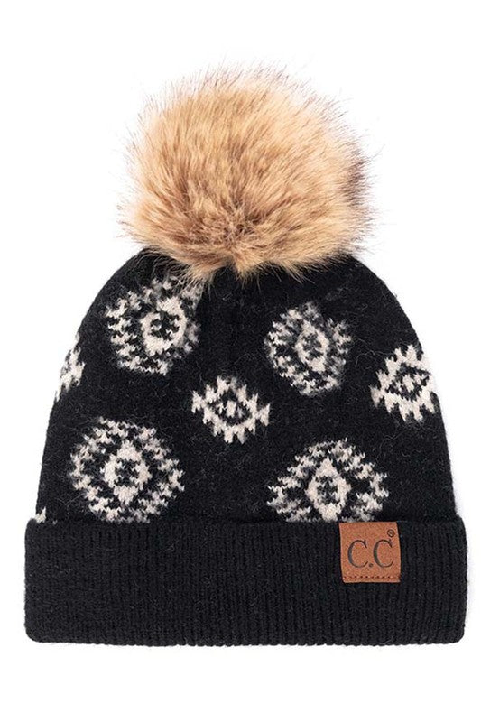 Come Over Here Aztec Beanie (Multiple Colors) (SALE)