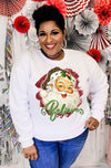 Vintage Believe Santa Pullover Sweatshirt