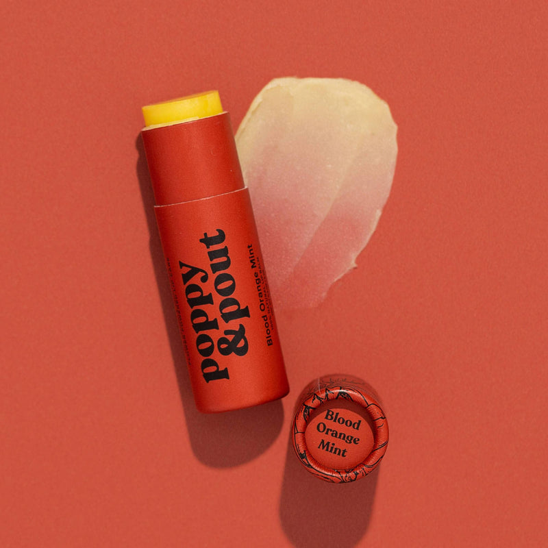 Poppy & Pout Lip Balm, Blood Orange Mint