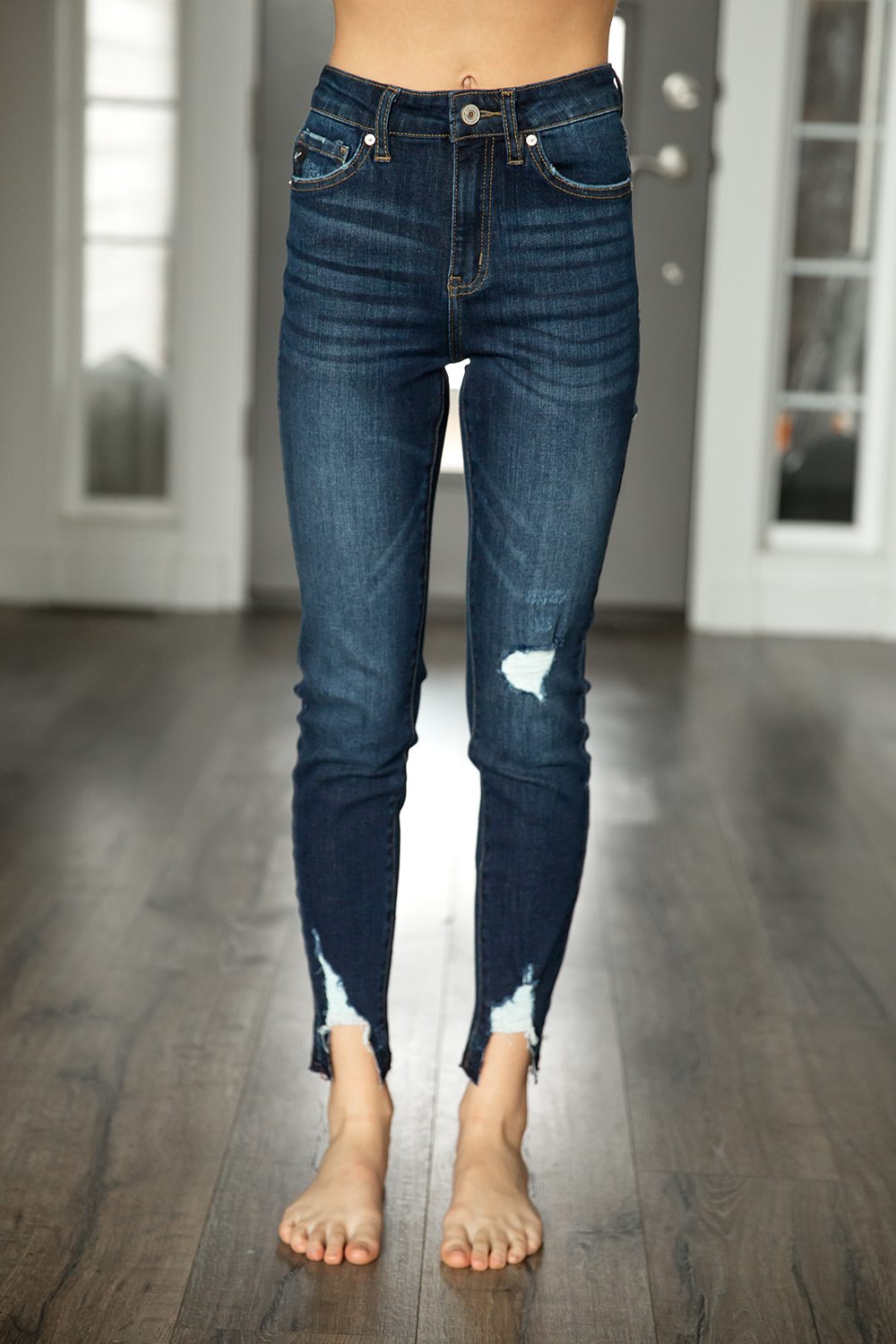Spanx Distressed Skinny Jeans - Gem